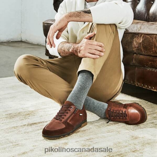 ALARCON leather sneakers with zip closure Men Cuero 4604J875 Pikolinos Footwear