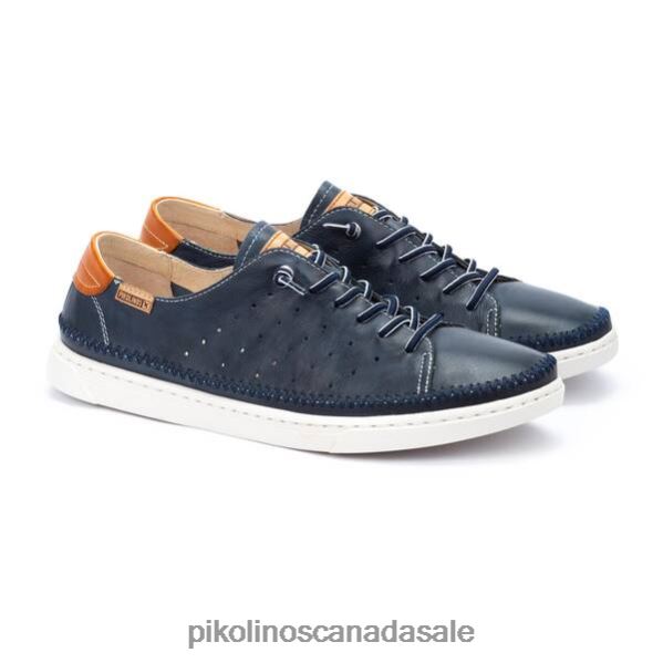 ALICANTE sneakers with perforated detailing Men Blue 4604J489 Pikolinos Footwear