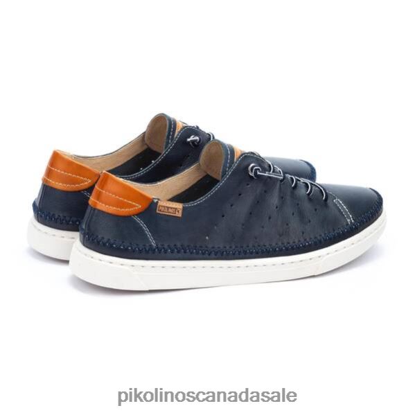 ALICANTE sneakers with perforated detailing Men Blue 4604J489 Pikolinos Footwear