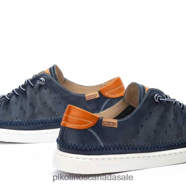 ALICANTE sneakers with perforated detailing Men Blue 4604J489 Pikolinos Footwear
