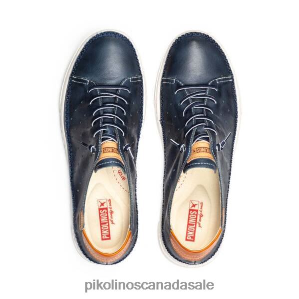 ALICANTE sneakers with perforated detailing Men Blue 4604J489 Pikolinos Footwear