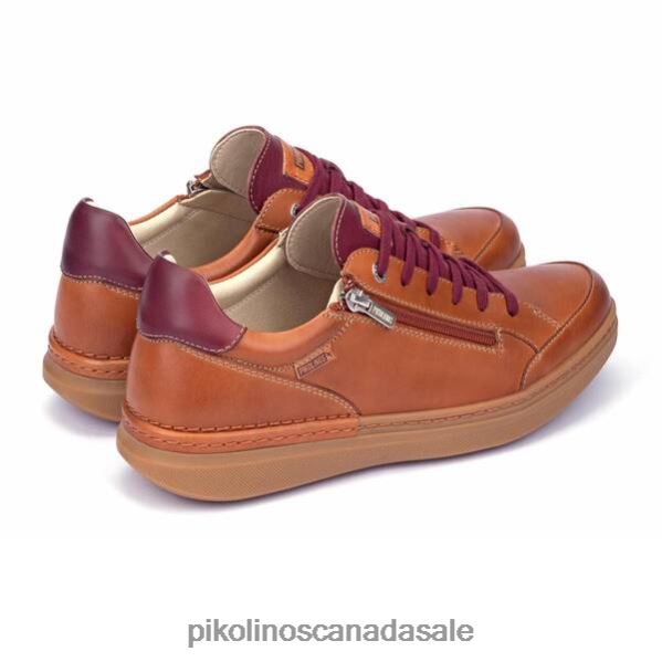 BEGUR two-tone sneakers with laces and side zip Men Brandy 4604J883 Pikolinos Footwear