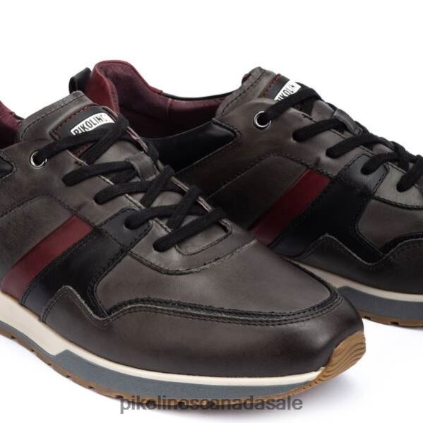 CAMBIL leather sneakers in various colour combinations and with a serrated sole Men Lead 4604J882 Pikolinos Footwear