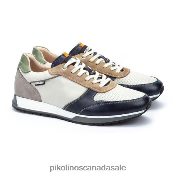 CAMBIL multi-colored leather sneaker Men Blue 4604J500 Pikolinos Footwear