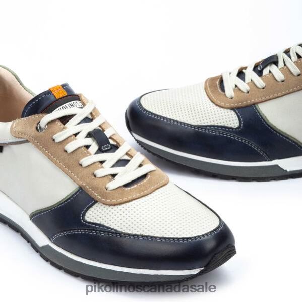 CAMBIL multi-colored leather sneaker Men Blue 4604J500 Pikolinos Footwear