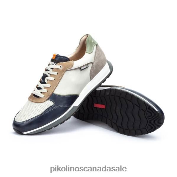 CAMBIL multi-colored leather sneaker Men Blue 4604J500 Pikolinos Footwear