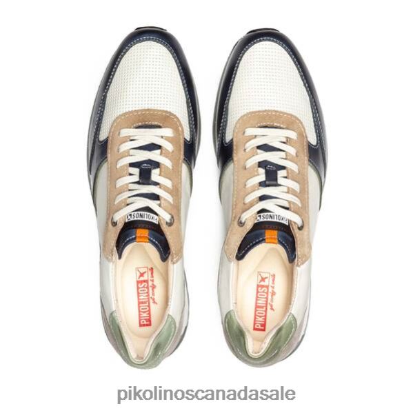 CAMBIL multi-colored leather sneaker Men Blue 4604J500 Pikolinos Footwear