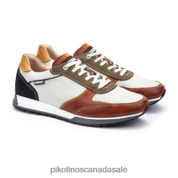 CAMBIL multi-colored leather sneaker Men Brick 4604J501 Pikolinos Footwear