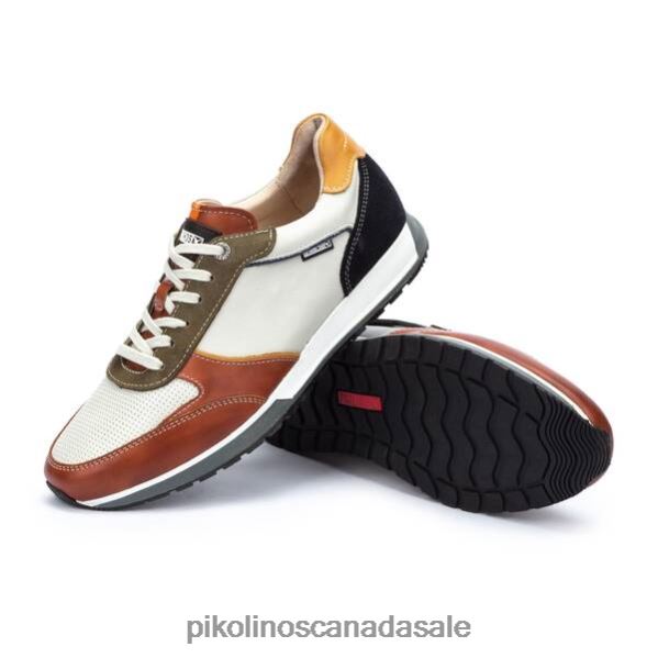 CAMBIL multi-colored leather sneaker Men Brick 4604J501 Pikolinos Footwear