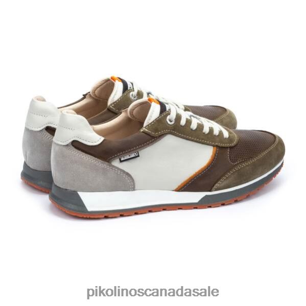 CAMBIL multi-colored leather sneaker Men Green 4604J484 Pikolinos Footwear