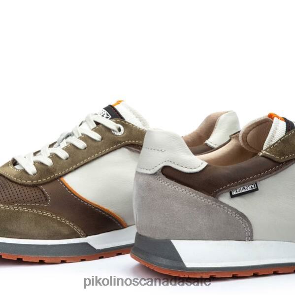 CAMBIL multi-colored leather sneaker Men Green 4604J484 Pikolinos Footwear