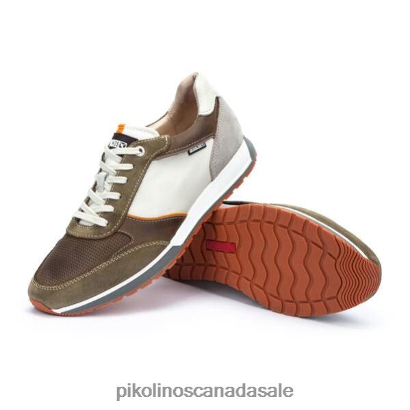 CAMBIL multi-colored leather sneaker Men Green 4604J484 Pikolinos Footwear