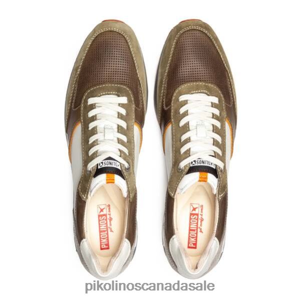 CAMBIL multi-colored leather sneaker Men Green 4604J484 Pikolinos Footwear