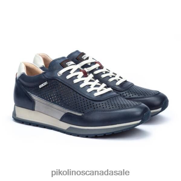 CAMBIL sneakers with laces and die-cut details Men Blue 4604J856 Pikolinos Footwear