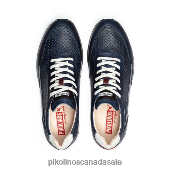 CAMBIL sneakers with laces and die-cut details Men Blue 4604J856 Pikolinos Footwear