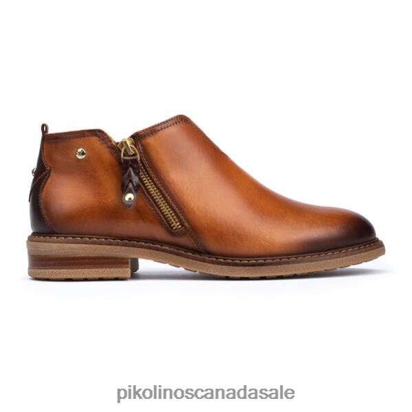 ALDAYA v-cut flat ankle boots with side zip Women Brandy 4604J269 Pikolinos Footwear