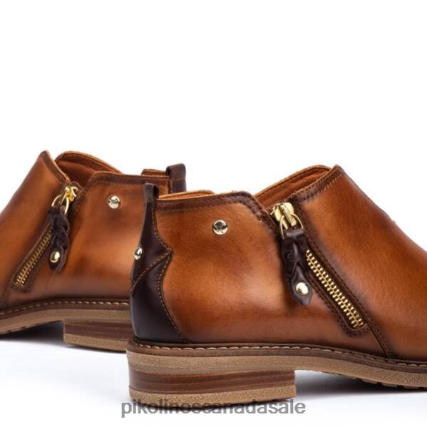 ALDAYA v-cut flat ankle boots with side zip Women Brandy 4604J269 Pikolinos Footwear