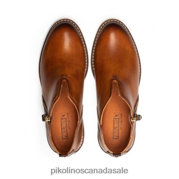 ALDAYA v-cut flat ankle boots with side zip Women Brandy 4604J269 Pikolinos Footwear