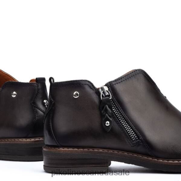 ALDAYA v-cut flat ankle boots with side zip Women Lead 4604J268 Pikolinos Footwear