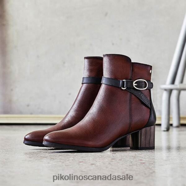 CALAFAT Calafat ankle boots with buckle Women Caoba 4604J284 Pikolinos Footwear