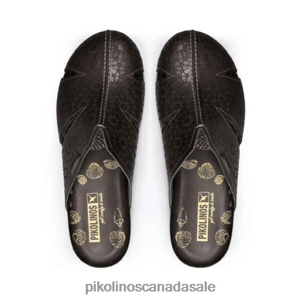 MAHON Leather clog with lightweight sole Women Black 4604J739 Pikolinos Footwear