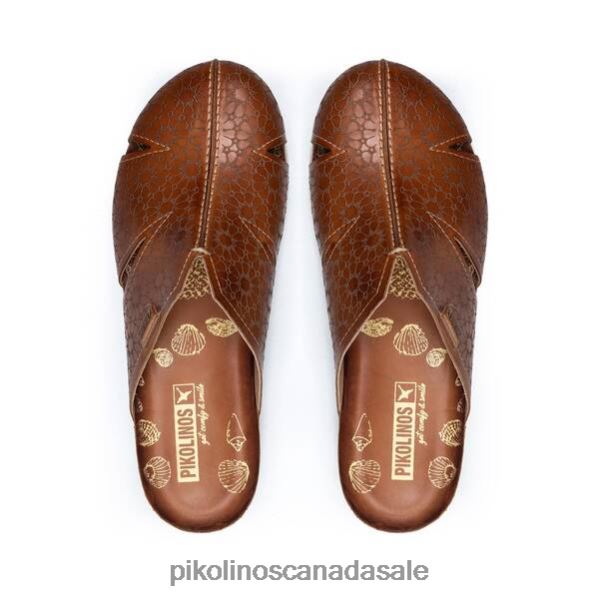 MAHON Leather clog with lightweight sole Women Brandy 4604J740 Pikolinos Footwear