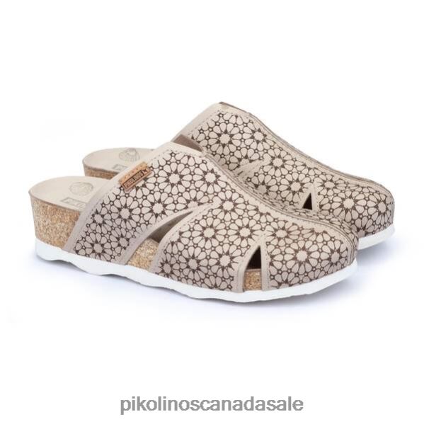 MAHON Leather clog with lightweight sole Women Marfil 4604J741 Pikolinos Footwear