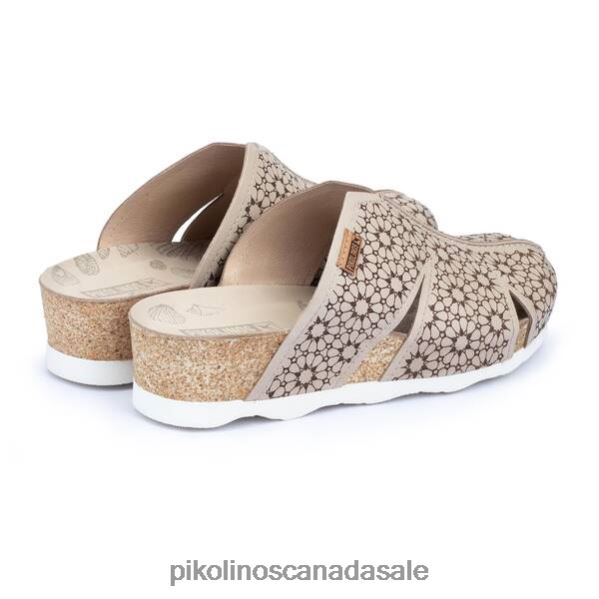 MAHON Leather clog with lightweight sole Women Marfil 4604J741 Pikolinos Footwear