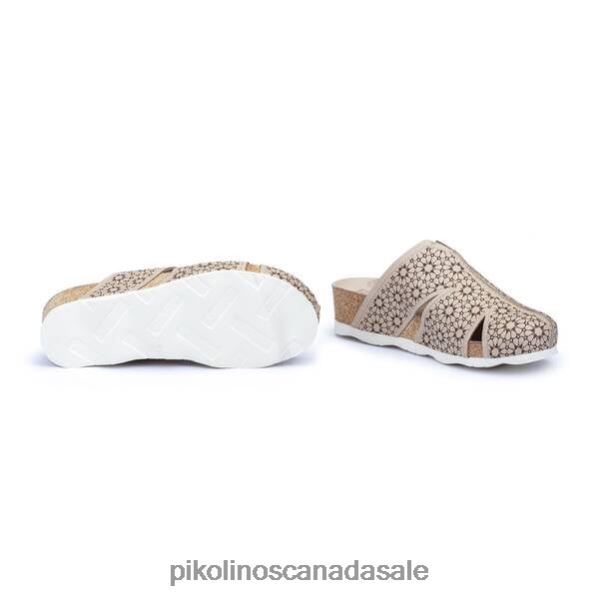 MAHON Leather clog with lightweight sole Women Marfil 4604J741 Pikolinos Footwear