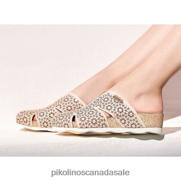 MAHON Leather clog with lightweight sole Women Marfil 4604J741 Pikolinos Footwear