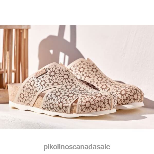 MAHON Leather clog with lightweight sole Women Marfil 4604J741 Pikolinos Footwear