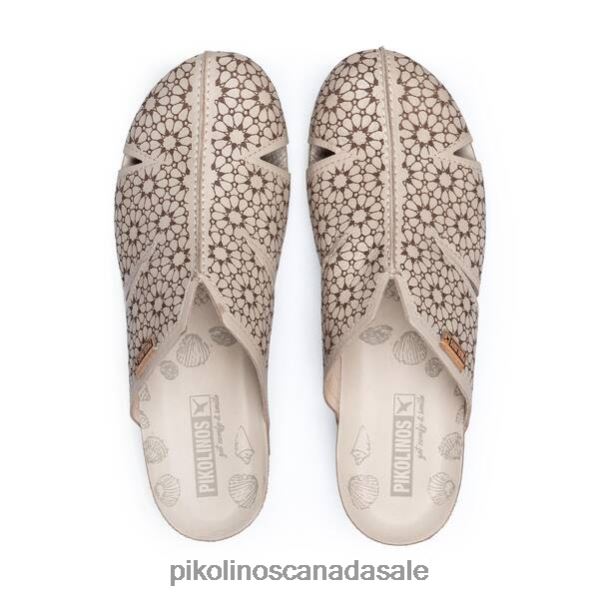 MAHON Leather clog with lightweight sole Women Marfil 4604J741 Pikolinos Footwear