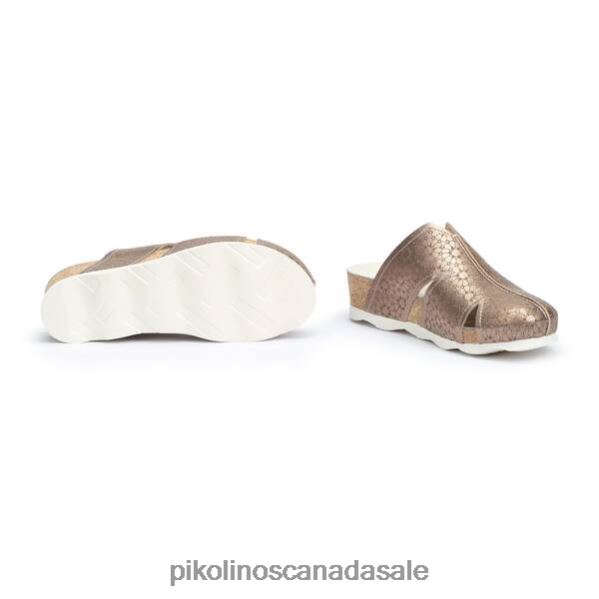 MAHON Leather clog with lightweight sole Women Stone 4604J757 Pikolinos Footwear