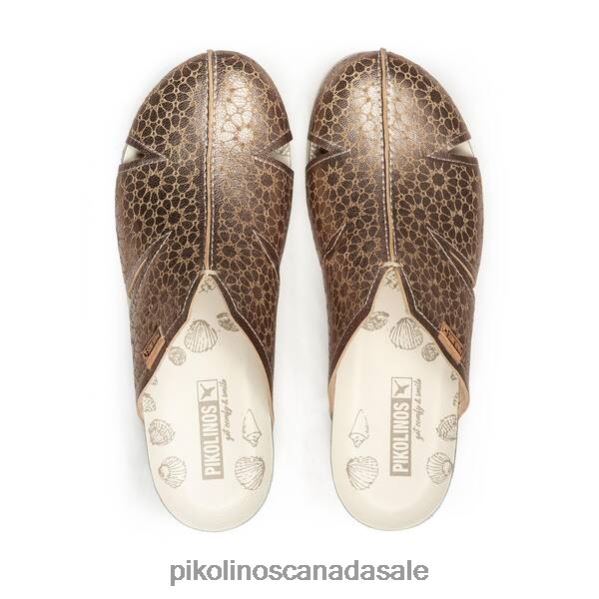 MAHON Leather clog with lightweight sole Women Stone 4604J757 Pikolinos Footwear