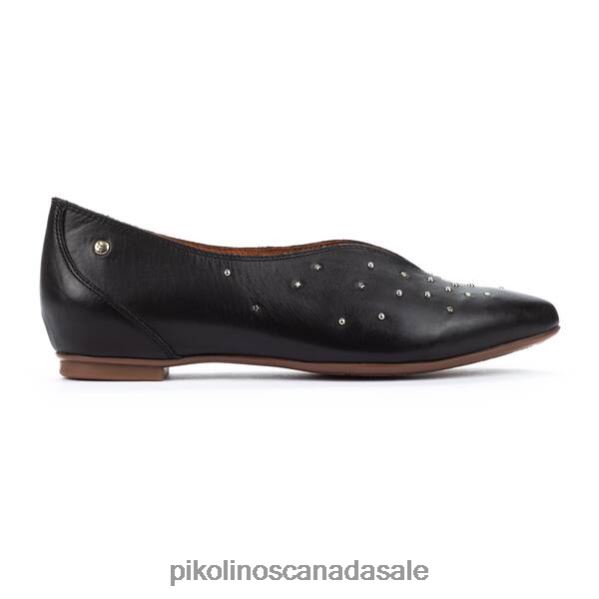 LA MARINA flat shoes with v front Women Black 4604J801 Pikolinos Footwear