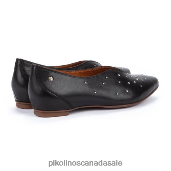 LA MARINA flat shoes with v front Women Black 4604J801 Pikolinos Footwear