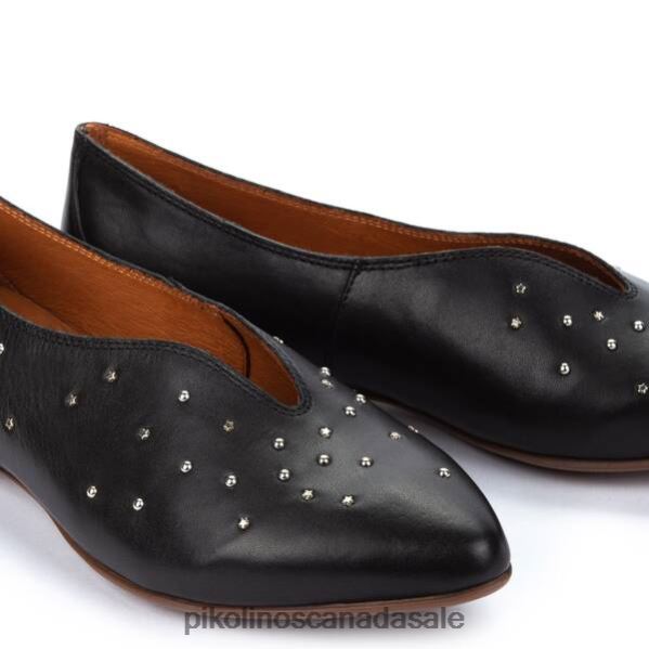 LA MARINA flat shoes with v front Women Black 4604J801 Pikolinos Footwear