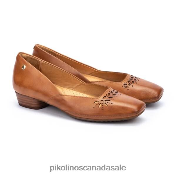 ALAMEDA Square-toe ballerina pumps Women Brandy 4604J246 Pikolinos Footwear