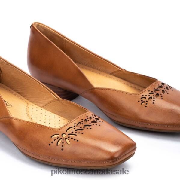 ALAMEDA Square-toe ballerina pumps Women Brandy 4604J246 Pikolinos Footwear