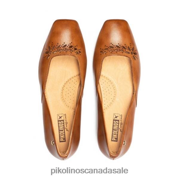 ALAMEDA Square-toe ballerina pumps Women Brandy 4604J246 Pikolinos Footwear