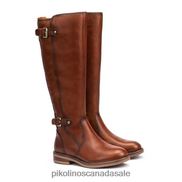 ALDAYA leather knee high boots with double buckle Women Cuero 4604J360 Pikolinos Footwear