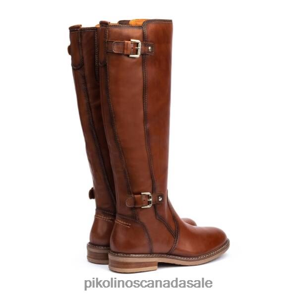 ALDAYA leather knee high boots with double buckle Women Cuero 4604J360 Pikolinos Footwear