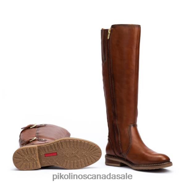 ALDAYA leather knee high boots with double buckle Women Cuero 4604J360 Pikolinos Footwear