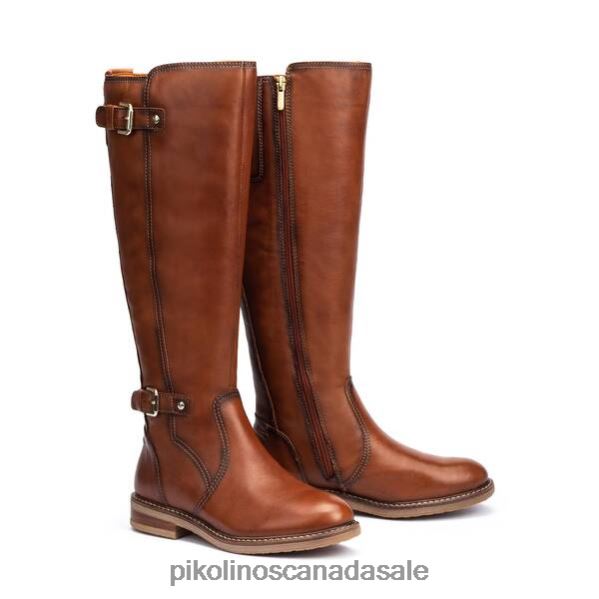 ALDAYA leather knee high boots with double buckle Women Cuero 4604J360 Pikolinos Footwear