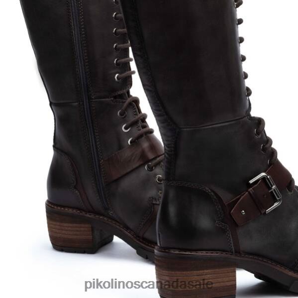 SAN SEBASTIAN full-length lace-up mid-heel boots Women Lead 4604J363 Pikolinos Footwear