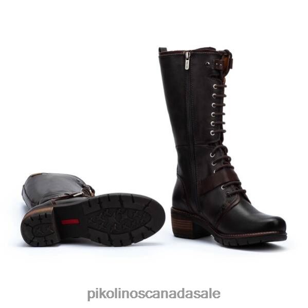 SAN SEBASTIAN full-length lace-up mid-heel boots Women Lead 4604J363 Pikolinos Footwear