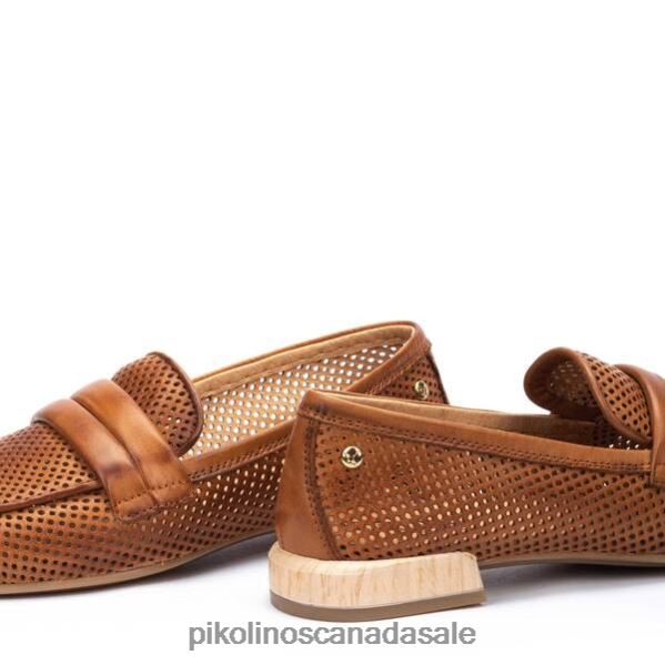 ALMERIA leather loafers with perforated leather Women Brandy 4604J136 Pikolinos Footwear