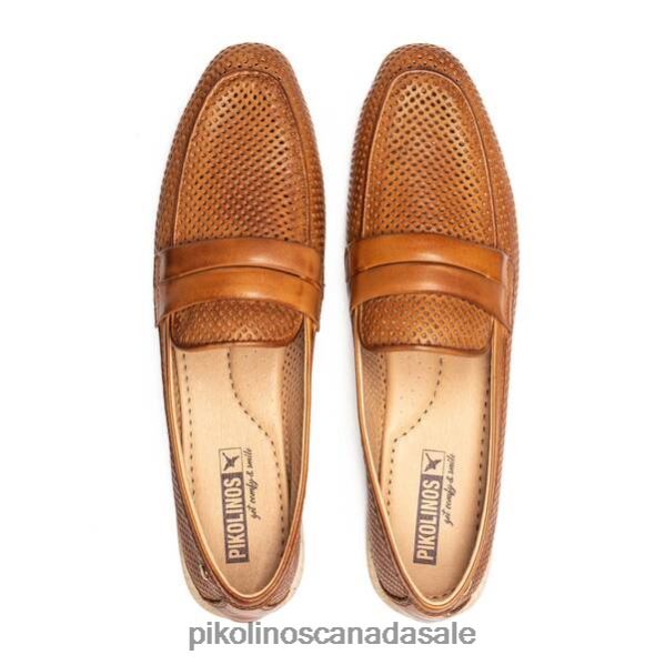 ALMERIA leather loafers with perforated leather Women Brandy 4604J136 Pikolinos Footwear
