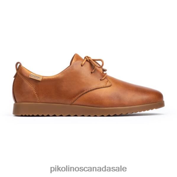 MALLORCA round tip leather derby shoes Women Brandy 4604J254 Pikolinos Footwear
