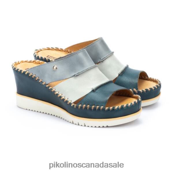 AGUADULCE multicolor leather wedge sandals Women River 4604J89 Pikolinos Footwear